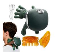 Zoserx Masseur ChauffantBionique, Masseur ShiatsuPortable, MasseurshiatsuChauffant Cou, Avec Deux Planches À Gratter, Électrique De Pétrissage 4D Des Tissus Profonds, Simule De La Main
