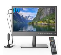 ZOSHING Petits Téléviseurs 14 Pouces(34cm),1080P Screen TV,avec Digital TNT et Antenne,HDMI USB et VGA Ports,DC-12V in pour Camping-Car/Moniteur/Cuisine