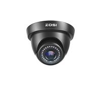 ZOSI 1080p 4in1 Caméra Surveillance Extérieure pour Kit Vidéo Surveillance | Vision Nocturne 24 m, 24Leds IR, Objectif 3.6mm, Caméra Extérieure IP66 Dôme Noir