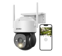ZOSI 360° PTZ Caméra de Surveillance WiFi Extérieure 1080P 2MP C290