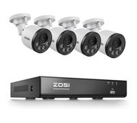 ZOSI 4K 8CH Kit Vidéo Surveillance PoE pour Extérieure, Caméra IP PoE 8MP avec 8CH 8MP NVR, Détection de Personne, et Alerte Instantanée, Accès à Distance, Vision Nocturne et Enregistrement 24/7