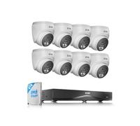ZOSI 4K 8MP 16CH 4TB Kit Caméra Surveillance PoE (Extensible à 32CH), 8 Caméras IP 8MP Extérieur Détection IA Personne/Véhicule/Visage Audio Bidirectionnel Vision Nocturne Enregistrement 24/7