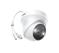 ZOSI 4K 8MP Caméra Surveillance PoE, Détection Personne/Véhicule/Colis et Animaux, Alarme Sonore et Lumineuse, Audio Bidirectionnel, Accès à Distance Via APP, Fonctionne avec Notre NVR PoE