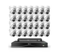 ZOSI 4K Kit Caméra de Surveillance 32CH NVR PoE 4TB, 28pcs 8MP Caméra Extérieure et 16 Ports PoE Switch Commutateur, Détection de Personne/Véhicule, Audio Bidirectionnelle, Enregistrement 24/7