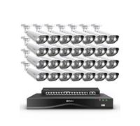 ZOSI 4K Kit de Sécurité PoE NVR Extensible à 32CH, 16pcs Caméra de Surveillance avec 16 Ports PoE Switch Commutateur, Détection d'IA Personne/Véhicule, 4TB Vision Nuit Couleur, Audio Bidirectionnel