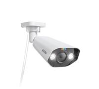 ZOSI 5MP PoE Caméra de Surveillance Extérieure, Audio bidirectionnel, Détection de Personne/Véhicule, Alarme de Son et de Lumière, Fonctionne Uniquement avec nos NVR PoE, Accès à Distance, C182