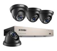 ZOSI 8CH 1080N H.265+ DVR avec 1080P Caméras de Surveillance Extérieure App Gratuite Accès à distance via Smartphone HDD Non