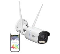 ZOSI 8MP WiFi 6 Caméra Additionnelle pour Surveillance Extérieure, Caméra Supplémentaire de Remplacement pour Notre Système de Surveillance WiFi 6, Non Compatible avec d’Autres Marques, C186A