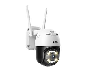 ZOSI C2965W 5MP 3K 2.4G Caméra de Surveillance WiFi, Plug-in Camera Pan 355° Tilt 140°, Détection de Personne/Véhicule/Visage, Suivi Automatique, Audio Bidirectionnel et Alarme Sonore et Lumineuse