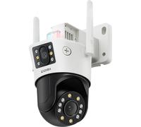 ZOSI Caméra de sécurité WiFi PTZ, résolution 8MP, technologie à double objectif, C298 Max