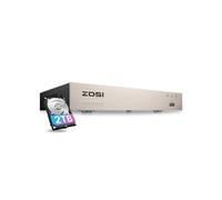 ZOSI DVR 8CH 2TB 5MP Lite H.265+ Hybride 4in1 Enregistreur Vidéo Numérique