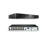 ZOSI Enregistreur de Surveillance 4K 16CH PoE NVR sans Disque Dur H.265+ | Prend en charge les caméras IP de 2 MP à 8 MP de la même marque, sortie HDMI/VGA