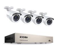 ZOSI H.265+ 1080P 8CH DVR Enregistreur Vidéo Surveillance avec Caméra Surveillance Extérieure, Contrôle à Distance Via 3G/4G/WiFi de Smartphone sans Disque Dur G