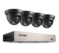 ZOSI H.265+ 1080P Kit Caméra de Surveillance avec 8CH 1080N Enregistreur DVR sans Disque Dur 65ft (20m) Vision de Nuit Alerte Instantanée Visionnage