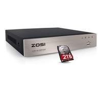 ZOSI DVR 8CH 2TB 5MP Lite H.265+ Hybride 4in1 Enregistreur Vidéo Numérique