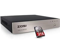 ZOSI H.265+ 8CH 1080p 4 in 1 DVR Enregistreur Vidéo Surveillance 2To Disque Dur (Vision Nocturne, Connexion à Distance, Détection de Mouvement &