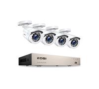 ZOSI H.265+ 8CH 5MP Lite DVR Kit Vidéo Caméra Extérieure 1980TVL IP66