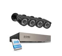 ZOSI Kit Caméra de Surveillance Extérieure Filaire 1080P avec DVR 8CH 500G