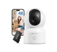 ZOSI Pack 1 Caméra Intérieure 4K 8MP WiFi 2,4G/5G avec Carte Mémoire 64Go