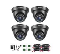 ZOSI Pack 4 1080P HD-TVI Caméra Surveillance Extérieure avec Fil