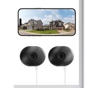 ZOSI Pack de 2 Caméra Surveillance Fenêtre 2K, 3MP Caméra Intérieure Sécurité WiFi 2.4/5GHz, Vision Nocturne en Couleur Détection IA Humaine/Véhicule, Stockage Cloud/Carte Mémoire, C680