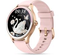 ZOSKVEE Montre Connectée, 41mm Fitness Tracker, Répondre/Faire des Appels, 1,27" Smartwatch Numérique avec Moniteur de Fréquence Cardiaque/Stress/Sommeil, AI Voice, Calculatrice, Calendrier
