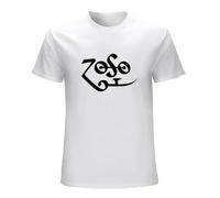 Zoso Personalisiertes T-Shirt - Jimmy Page Plant Zeppelin Rock T-Shirt White XL