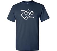 Zoso T-Shirt - Jimmy Page Plant Zeppelin Rock Black XL