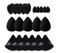 Zosutetoxo Beauty Blender, 21 pièces Set Éponge Maquillage, Éponge Maquillage pour Fond de Teint Liquide Crème Poudre Multicolore