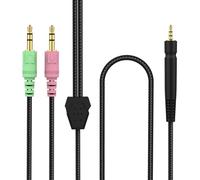 Zosvoses Câble GSP 600 compatible avec casque de jeu Sennheiser GSP 670, GSP 600, GSP 500, GSP 350, PC 373D, Game One, Game Zero, 2 m