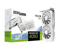 Zotac Gaming GeForce RTX 4060 8 Go Twin Edge OC White Edition DLSS 3 8 Go GDDR6 128 Bits 17 Gbps PCIE 4.0 Compact Gaming Carte Graphique ZT-D40600Q-10M