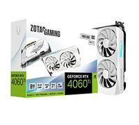 ZOTAC Gaming GeForce RTX 4060 Ti 8 Go Twin Edge OC White Edition DLSS 3 8 Go GDDR6 128 Bits 18 Gbps PCIE 4.0 Carte Graphique compacte, IceStorm 2.0 Refroidissement avancé, éclairage Spectra RVB,