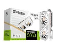 ZOTAC Gaming GeForce RTX 5050 Twin Edge OC White Edition DLSS 4 8GB GDDR6 128-bit 20 Gbps PCIE 5.0 Carte Graphique de Jeu, Carte Graphique SFF-Ready Compact Card, ZT-B50500Q-10M