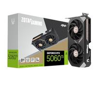 ZOTAC Gaming GeForce RTX 5060 Ti 8 Go AMP DLSS 4 8 Go GDDR7 128 Bits 28 Gbps PCIE 5.0 Carte Graphique de Jeu, Refroidissement IceStorm 2.0, éclairage LED Blanc, ZT-B50610F-10M