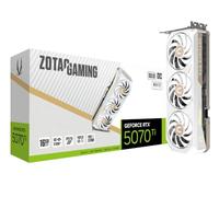 ZOTAC Gaming GeForce RTX 5070 Ti Solid Core OC White Edition DLSS 4 16 Go GDDR7 256 Bits 28 Gbps PCIE 5.0 Carte Graphique de Jeu, IceStorm 3.0 Refroidissement avancé, éclairage Spectra RVB