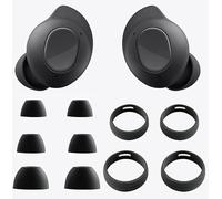 Zotech Lot de 5 paires d'embouts antidérapants pour écouteurs Bluetooth sans fil Samsung Galaxy Buds FE 3 paires d'embouts en silicone S/M/L Noir