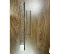 Zotemo Ensemble de règles en plastique transparent de 15,2 cm et 30,5 cm, pour enseignants d'école et bureau