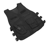 zottel Gilet Militaire d'entraînement de sécurité pour Enfants, Gilet de Tir Multi-Poches pour Enfants à Encolure en V pour la Randonnée (L 45x54cm du 12 au 36 Mois)