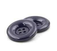 ZoTuoART Boutons Ronds en résine à 4 Trous, pour remplacer Les Boutons de Vestes, Costumes, Chemises, Jeans, Pantalons et Accessoires de Couture DIY, 25mm/1.0''-20Pcs, Bleu Foncé
