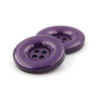 ZoTuoART Boutons Ronds en résine à 4 Trous, pour remplacer Les Boutons de Vestes, Costumes, Chemises, Jeans, Pantalons et Accessoires de Couture DIY, 20mm/0.8''-30Pcs, Violet