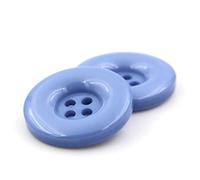 ZoTuoART Boutons Ronds en résine à 4 Trous, pour remplacer Les Boutons de Vestes, Costumes, Chemises, Jeans, Pantalons et Accessoires de Couture DIY, 20mm/0.8''-30Pcs, Bleu