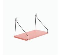 ZoTuoART Étagère murale nordique en bois - Étagères de rangement - Tiroirs - Séparation - Empilables simplifiées - À suspendre au mur - Étagères flottantes en bois pur - Rose - 30 cm - S