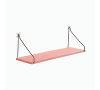 ZoTuoART Étagère murale nordique en bois pur - Étagères flottantes - Tiroirs - Cloison de séparation pour salon - Étagères flottantes en bois pur - Rose - 40 cm - M