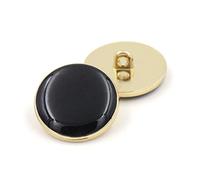 ZoTuoART Lot de 10 boutons ronds noirs et blancs de 9 à 25 mm - Pour accessoires de vêtements - 12,5 mm