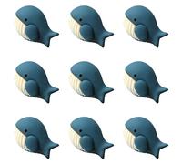 ZoTuoART Lot de 9 boutons en résine motif animaux et plantes - 20 mm - Couleur bonbon - Pour vêtements - Accessoires de couture - Baleine