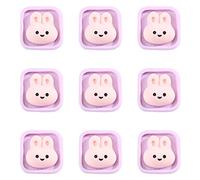 ZoTuoART Lot de 9 boutons ronds en résine en forme d'animal mignon - Couleur bonbon - En forme de cœur - Pour chemise, pull, manteau - Pour vêtements et vêtements - 20 mm