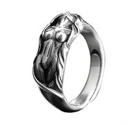 ZoTuoART S925 Bague Ins Naked Girl Sexy Goddess Bague Réglable pour Unisexe - La Renaissance Retro Art Ring pour Accessoires de Costume