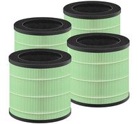 ZouHwaSo [T0XIN ABS0RBER] Lot de 4 filtres de rechange compatibles avec MA Air Puri-fier Série 14, filtration composite 3 en 1 avec filtre à charbon aéré amélioré, HEPA HI3 et préfiltre fin