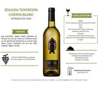 Zoulou Tentation Chenin - Vin blanc d'Afrique du Sud 2022