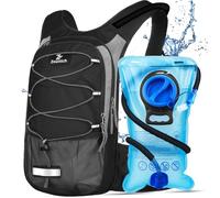 Zounich Sac à Dos d'hydratation avec Compartiment Thermique, Sac à Dos de Course avec Poche d'hydratation de 3 l, Sac à Dos de vélo, Sac à Dos d'eau pour la randonnée, pour la Course, Le Cyclisme